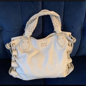 $398 Michael Satchel WOODSIDE Vanilla Purse